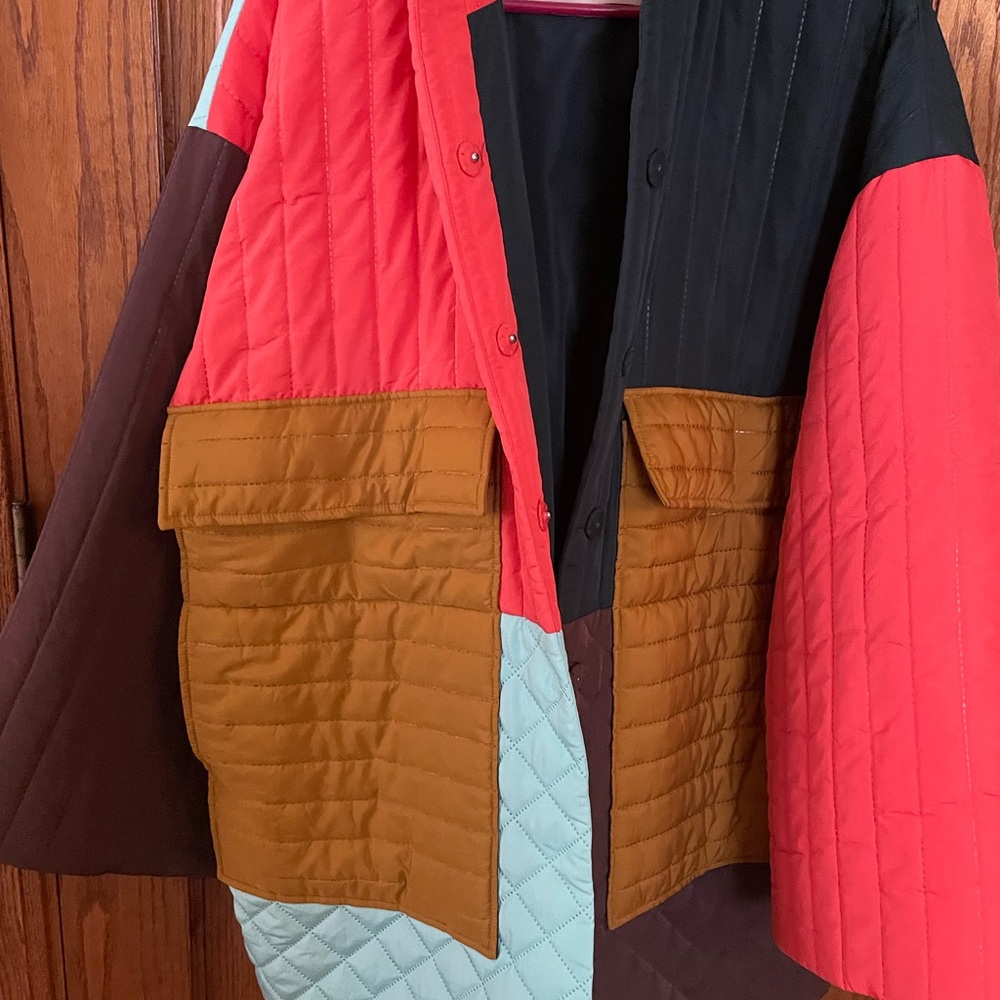 Colorblock Quilted Jacket